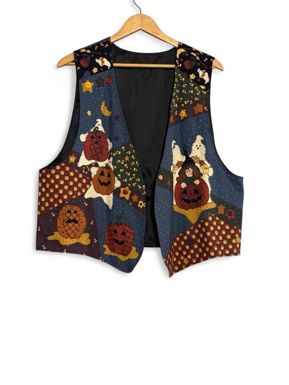 Women’s Halloween Pumpkin Patch Vest - Multicolor
